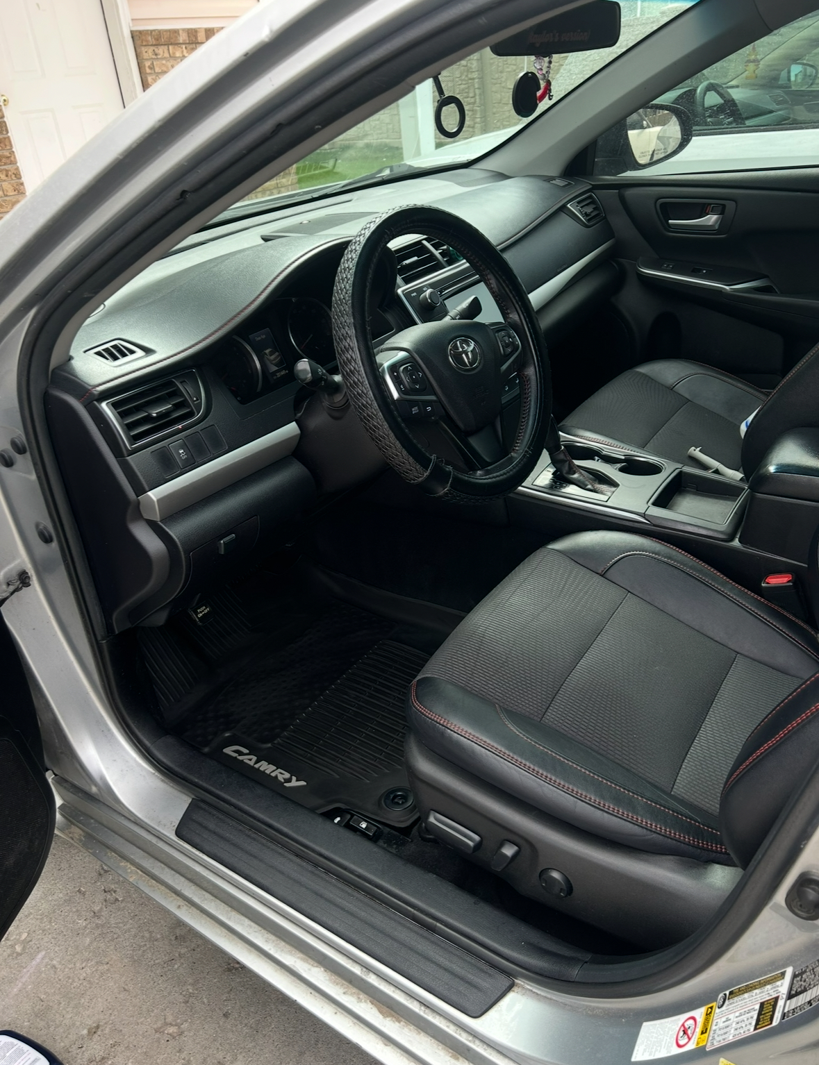 Deep cleaned Toyota Camry interior upholstery after detailing in Ogden Utah