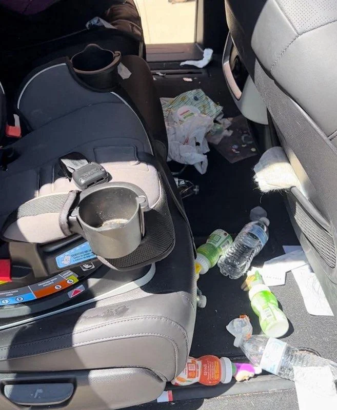 Dirty car exterior before mobile detailing service in Ogden and Perry