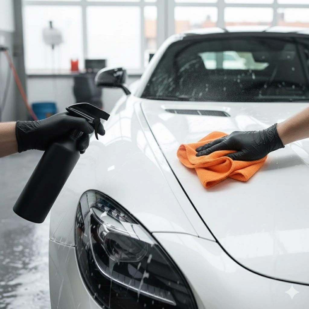 Exterior car detailing in Brigham City Utah - hand wash and wax service