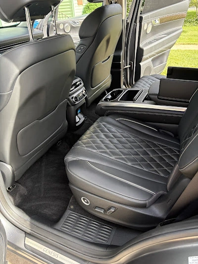 Professional SUV interior detailing showcasing clean interior cabin